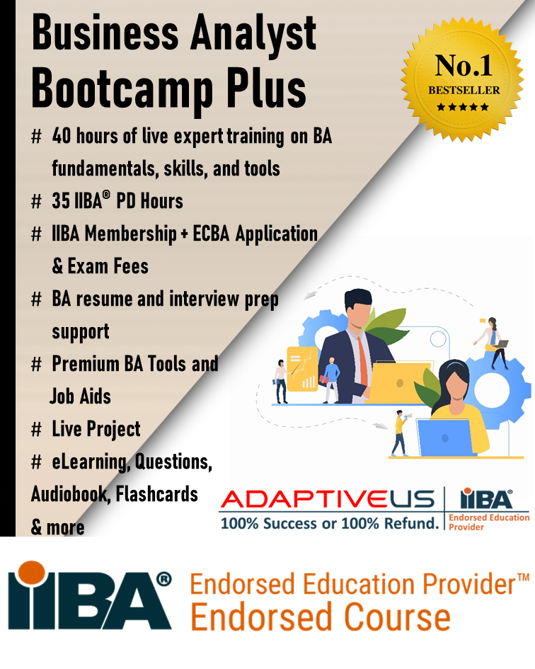 Adaptive US Business Analyst Bootcamp With ECBA Exam Voucher